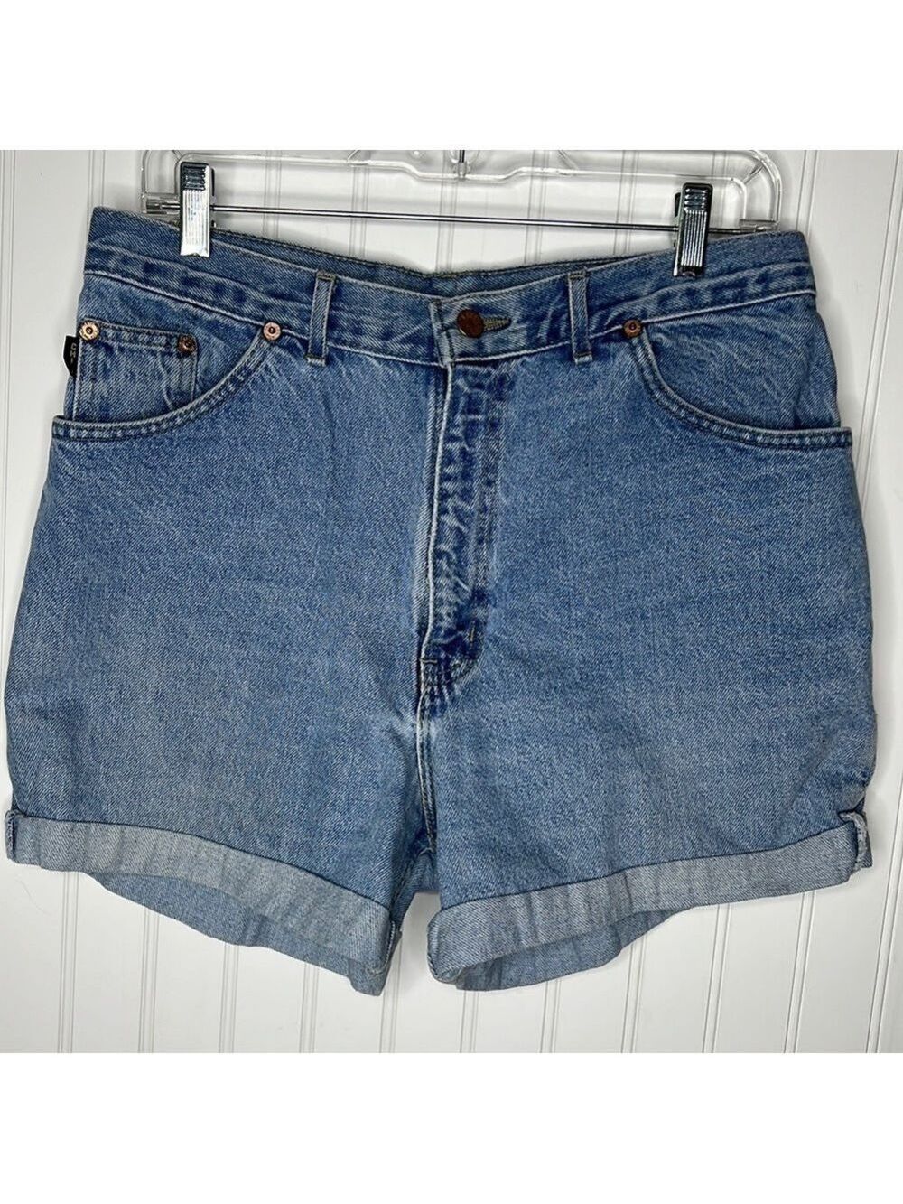 Vintage Denim Cuffed Shorts 32” Waist